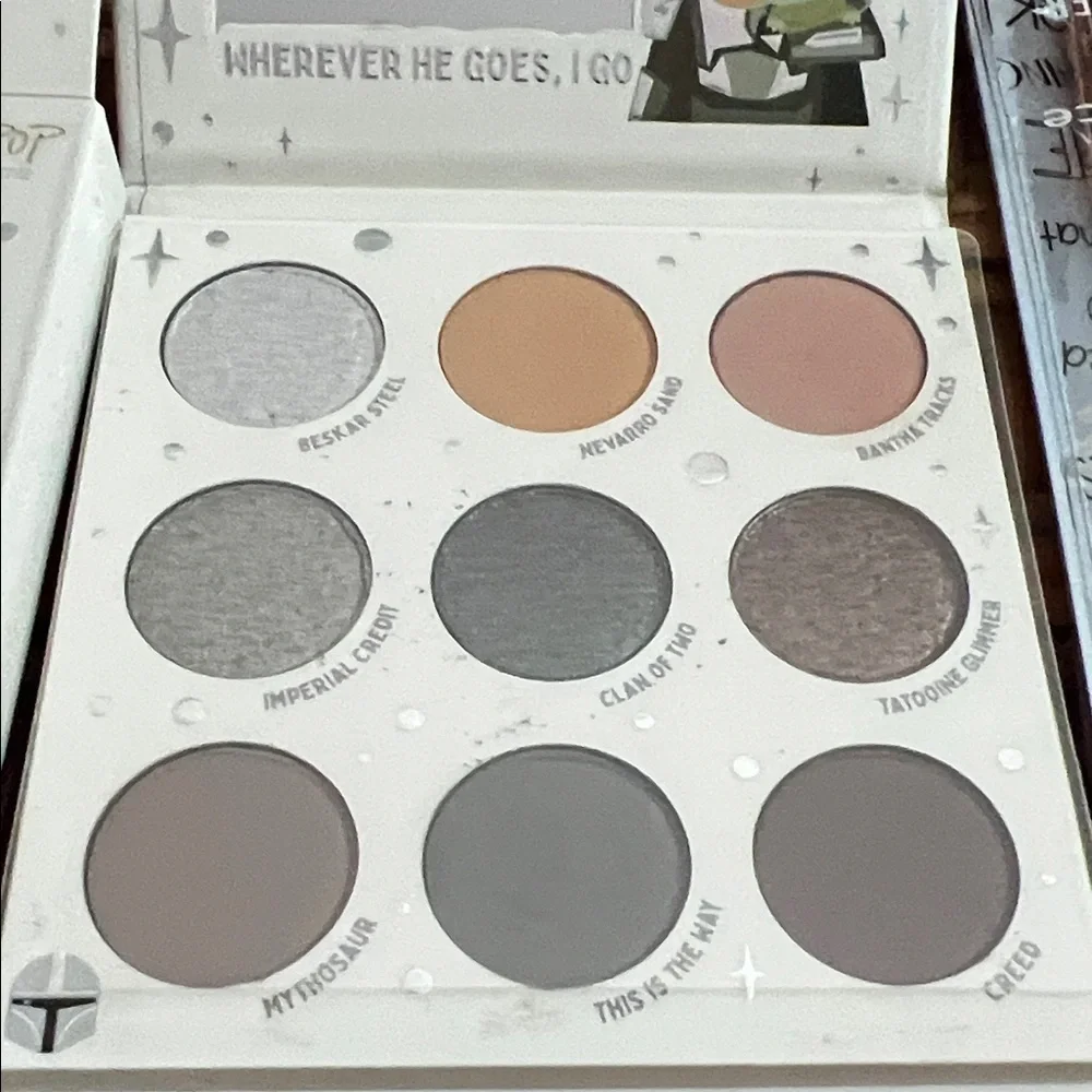 ColourPop The Mandalorian Eyeshadow Palette - Silver, Gray, Brown Tones